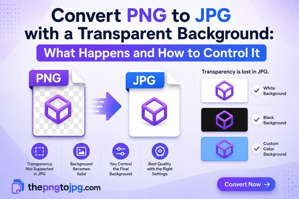 Convert PNG to JPG with a Transparent Background: What Happens and How to Control It