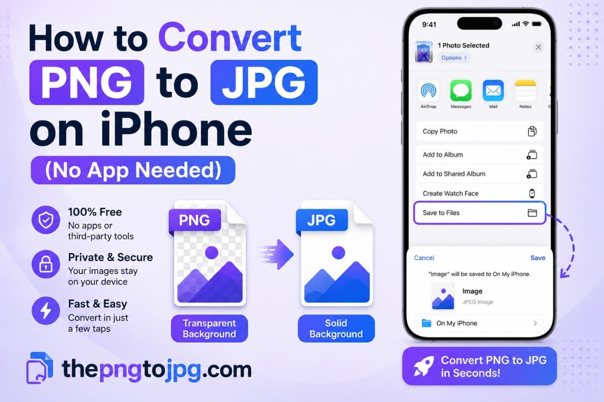 How to Convert PNG to JPG on iPhone (No App Needed)