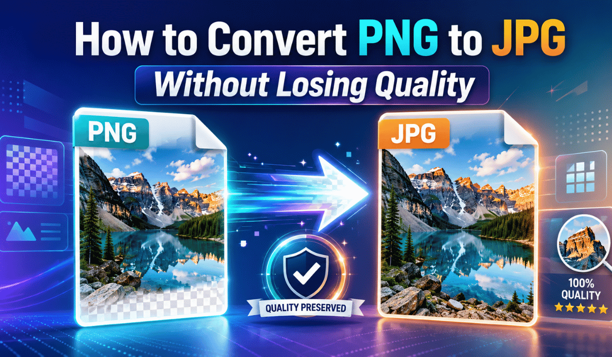How to convert PNG to JPG without losing quality